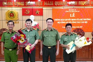 2 Phó Giám đốc Công an tỉnh Long An nhận nhiệm vụ mới ở Bộ Công an
