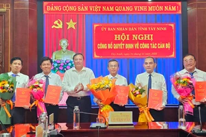Tây Ninh: Thành lập 3 ban quản lý dự án chuyên ngành, bổ nhiệm 13 cán bộ lãnh đạo