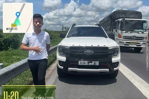 Liên tiếp nhiều tài xế vi phạm dừng, đỗ xe trên cao tốc Trung Lương - Mỹ Thuận