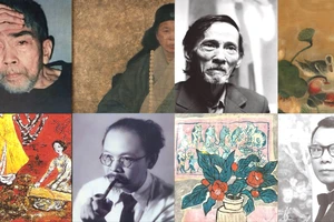 Tranh do danh họa Việt Nam sáng tác bắt đầu được chú ý đến vì giá trị đắt đỏ sau mỗi phiên giao dịch quốc tế. Ảnh: QUỐC HƯƠNG.