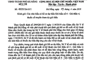 Đà Nẵng hủy kết quả gói thầu thuốc vị cổ truyền
