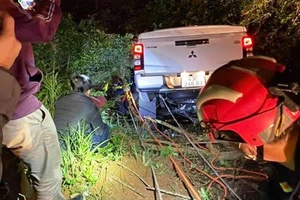 Ô tô lao xuống vực ở núi Sơn Trà, đôi nam nữ thoát nạn