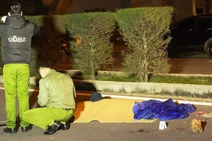 Hiện trường vụ tai nạn.