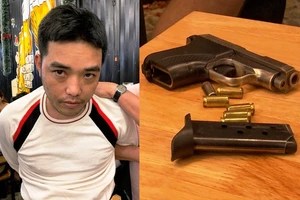 Người đang bị truy nã thủ súng trong người khi đi nhậu ở quán