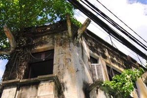 Tháo dỡ biệt thự trên đường Tăng Bạt Hổ