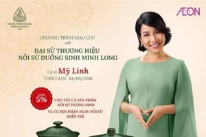 Hình ca sĩ Mỹ Linh không còn trên trang Gốm sứ Minh Long 
