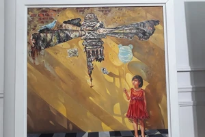 Nét thơ ở triển lãm toàn quốc mỹ thuật về chiến tranh quân đội