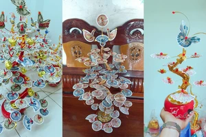 Dùng tiền thật trang trí cây thần tài vi phạm pháp luật