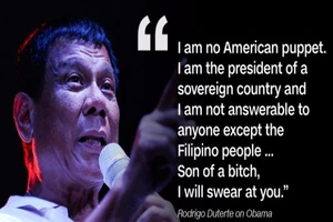 Duterte kêu Obama xuống địa ngục, sẽ đoạn tuyệt với Mỹ