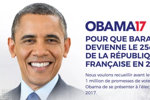 Dân Pháp muốn ông Obama thành tổng thống Pháp