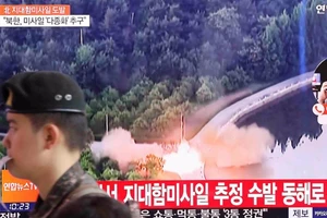  Tên lửa chống hạm Triều Tiên ra biển phòng thủ