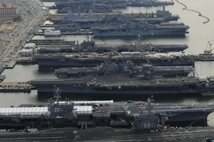 6 tàu sân bay ở Bờ Đông Mỹ tập trung về cảng Norfolk-Virginia