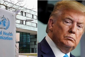 Ông Trump đặt câu hỏi quan hệ WHO với Trung Quốc trong vụ đại dịch COVID-19, dọa cắt phần tiền đóng góp của Mỹ với WHO. Ảnh: REUTERS