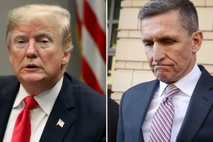 Ông Trump (trái) muốn ân xá cho ông Flynn (phải) và đưa ông trở lại làm việc trong chính phủ. Ảnh: CNN