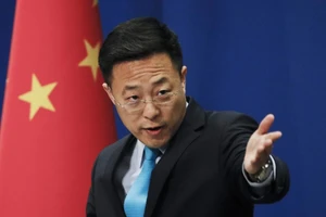 Người phát ngôn Bộ Ngoại giao Trung Quốc Triệu Lập Kiên. Ảnh: AP