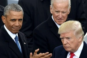 (Từ trái qua): Tổng thống Barack Obama, Phó Tổng thống Joe Biden, Tổng thống Donald Trump. Ảnh: THE WESTERN JOURNAL