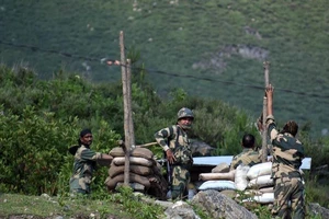 Binh sĩ Ấn Độ ở khu vực biên giới với Trung Quốc. Ảnh: Faisal Khan/ANADOLU/ GETTY IMAGES