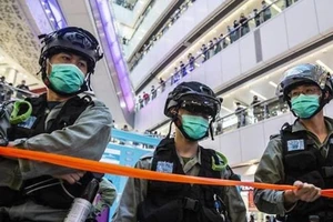 Cảnh sát Hong Kong. Ảnh: AFP