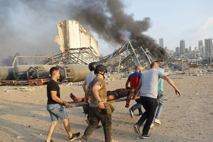 Ít nhất 78 người chết và hơn 4.000 người bị thương trong vụ nổ tại Beirut (Lebanon) ngày 4-8. Ảnh: AP