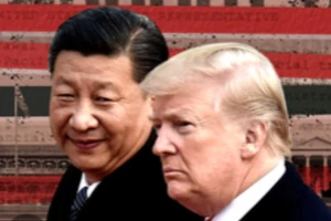 Chủ tịch Trung Quốc Tập Cận Bình (trái) và Tổng thống Mỹ Donald Trump. 