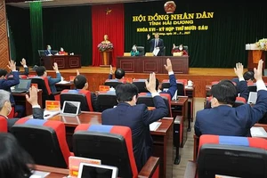 HĐND tỉnh Hải Dương nhiệm kỳ 2016-2021 đã bầu bổ sung hai phó chủ tịch UBND tỉnh. Ảnh: ĐH