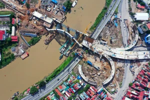 Hải Phòng: Công trình cầu Rào hơn 2200 tỉ đồng vào giai đoạn nước rút