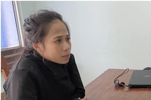 Thúy tại cơ quan Công an.