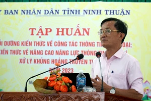 Ninh Thuận tập huấn xử lý khủng hoảng truyền thông cho cán bộ