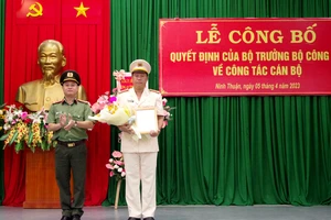 Công an Ninh Thuận có tân Phó Giám đốc