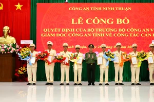 Ninh Thuận: Mỗi xã có ít nhất 12 cán bộ, chiến sĩ công an