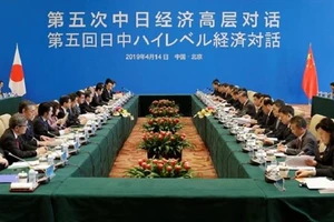 Quang cảnh cuộc đối thoại ngày 14/4. (Nguồn: Reuters)