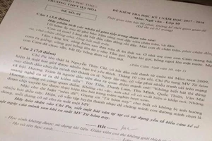 Đề Văn lớp 10 gây bão khi cho HS hóa thân Chi Pu 