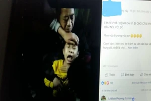 Bé trai bị chó cắn phát dại kêu như chó sủa?