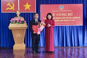 Nhân sự mới huyện Củ Chi, TP.HCM