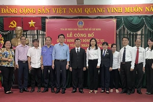 Nhân sự mới tòa án các quận tại TP.HCM