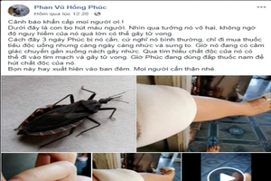 Bọ xít hút máu gây tử vong xuất hiện ở Sài Gòn?