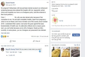 Sợ dịch COVID, từ chối khám thai cho vợ người nước ngoài