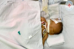 Bé trai nặng 1,4 kg bị bỏ rơi trước cổng chùa