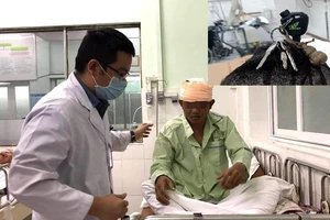 Chàng trai 20 tuổi cấp cứu vì bạn nhậu cắm chìa khóa vào đầu