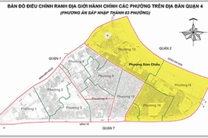 TP.HCM: Quận 4 dự kiến còn 3 phường Khánh Hội, Xóm Chiếu và Vĩnh Hội