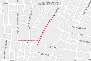 Cấm ô tô lưu thông đường Tân Hương, Tân Sơn Nhì