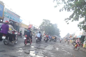 Con đường nguy hiểm ở TP Biên Hòa