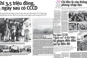 Cần sớm xử nghiêm người nhận làm CCCD “dịch vụ” 