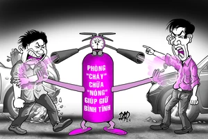 Tránh hành xử bạo lực sau va chạm giao thông