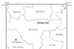 Quảng Nam: Động đất 2,7 độ Richter