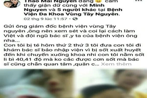 'Thư gửi ông giám đốc Bệnh viện vùng Tây Nguyên' gây xôn xao