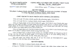 Cơ sở spa bị đình chỉ, phạt 120 triệu vì hoạt động không phép