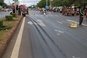 Hiện trường vụ tai nạn. Ảnh: AĐ