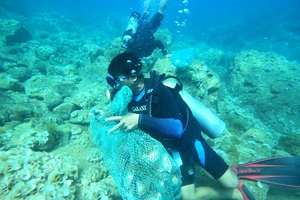 Theo chân những người tự nguyện làm ‘lao công’ dưới đáy biển