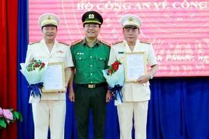 Công an Bình Phước có 2 phó giám đốc mới